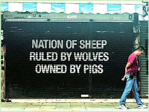 sign on wall