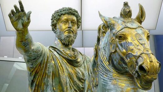Click to enlarge statue of Roman Emperor Marcus Aurelius