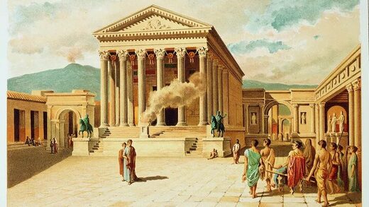 Click to enlarge The Temple of Jupiter in Ancient Rome