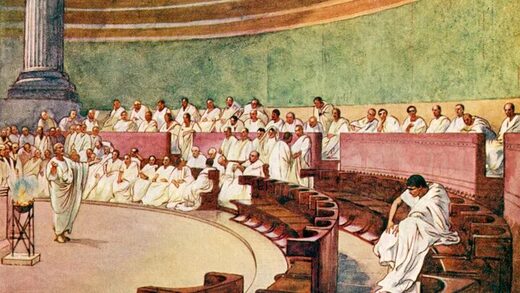 Click to enlarge The Senate during the Roman Empire