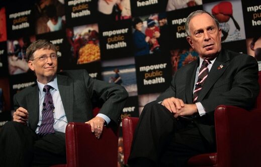 Click to enlarge bill gates michael bloomberg great reset WHO health
