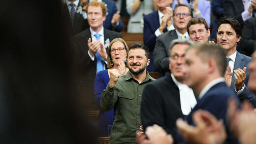 Click to enlarge Zelensky and Trudeau