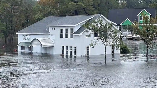 Click to enlarge ophelia storm surge north carolina coast