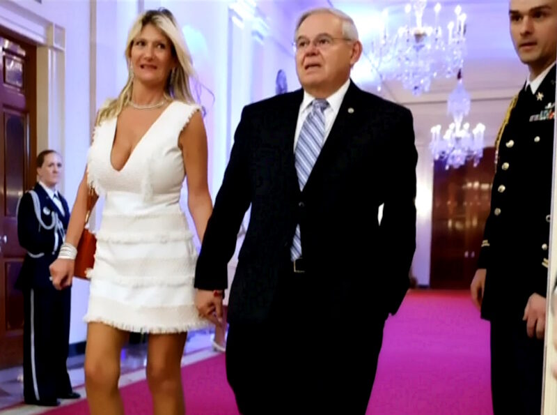 Click to enlarge Democratic Sen. Robert Menendez of New Jersey and his wife