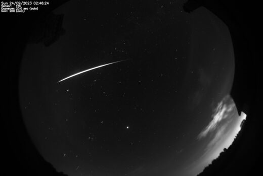 Meteor fireball over France, UK and the Netherlands on September 24