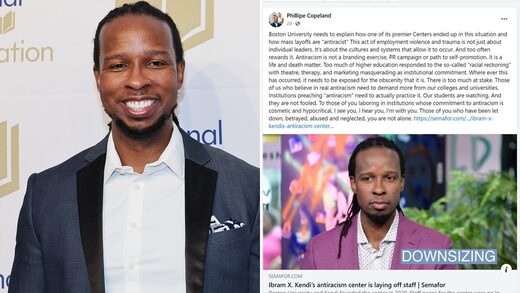 Click to enlarge Phillipe Copeland Ibram X. Kendi laid off