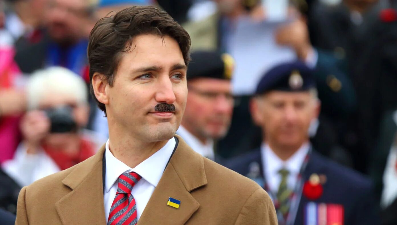 trudeau hitler mustache