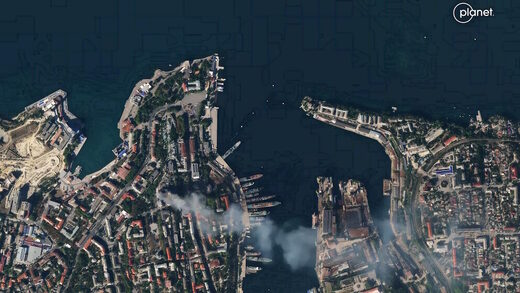 Click to enlarge ukraine attack black sea fleet sevastopol