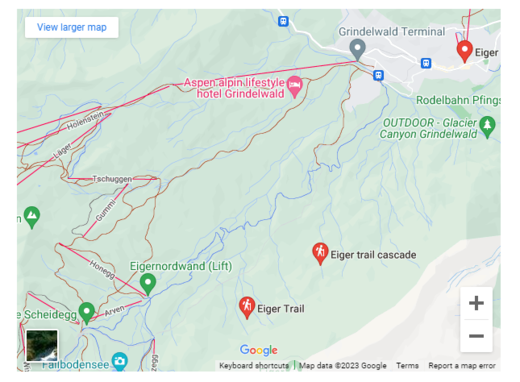 map of switzerland