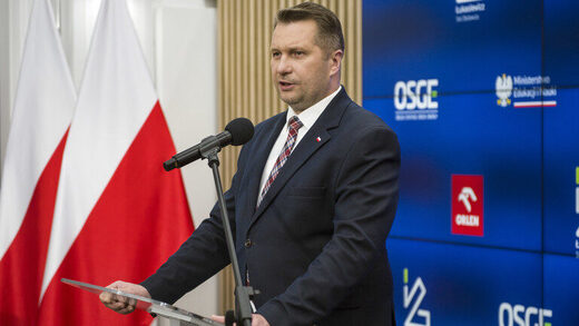 Polish minister of education Przemyslaw Czarnek