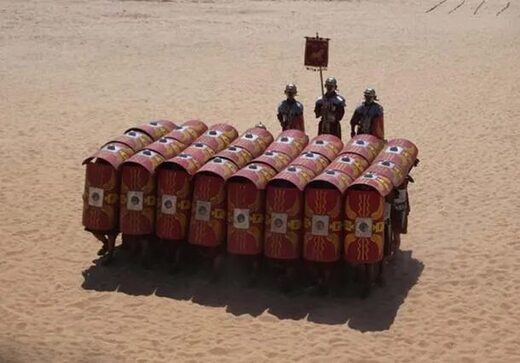 Testudo formation.