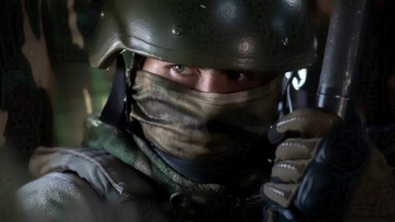 russian soldier portrait