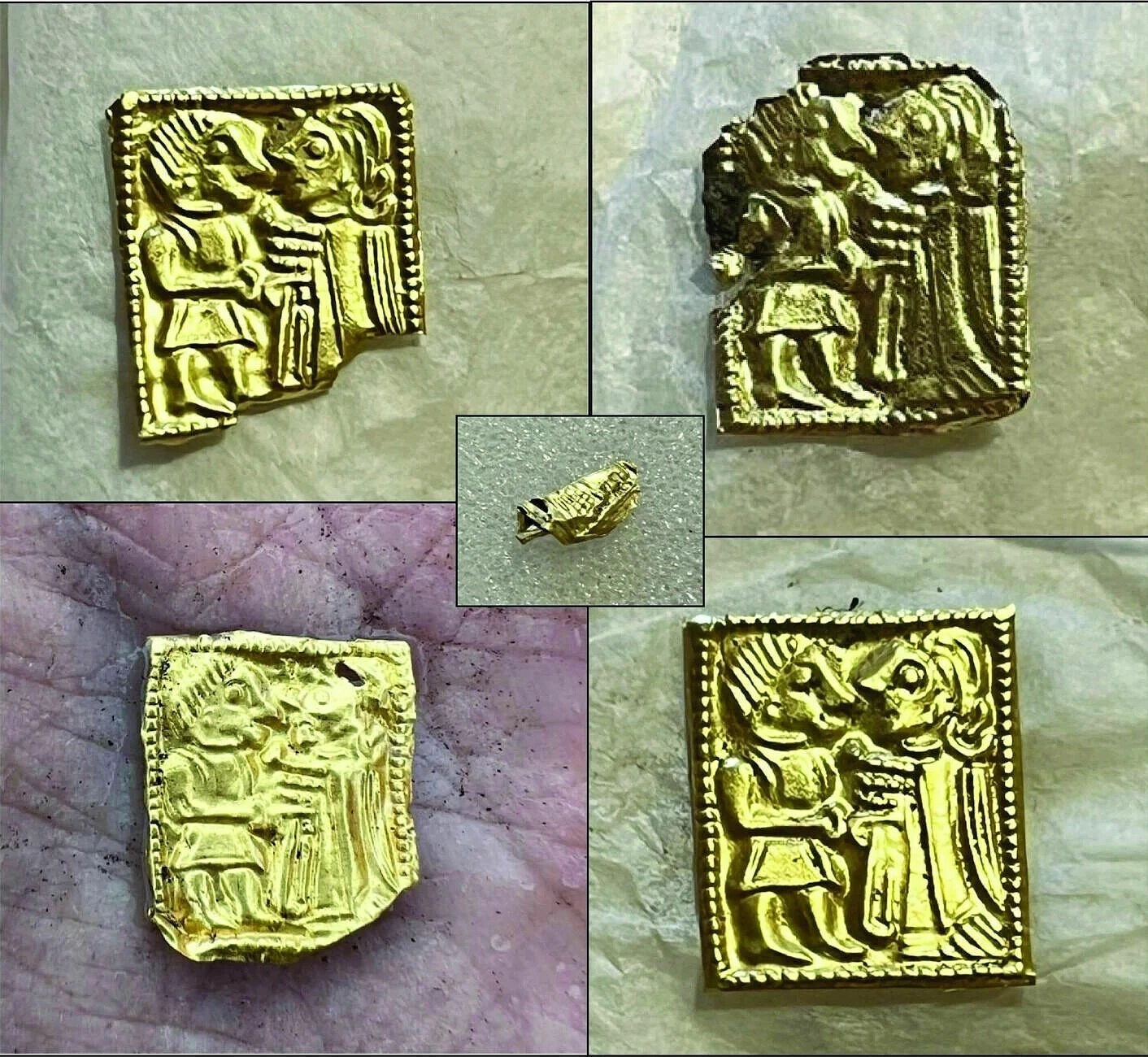 gullglubber gold figures norway frey gerd pagans