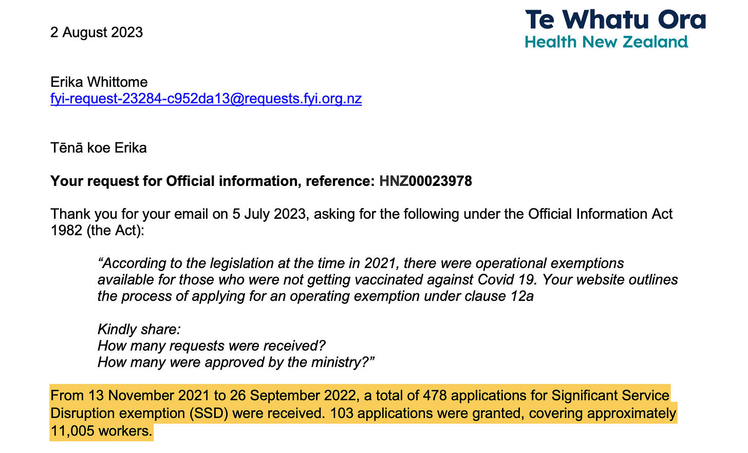 Click to enlarge new zealand health exemption