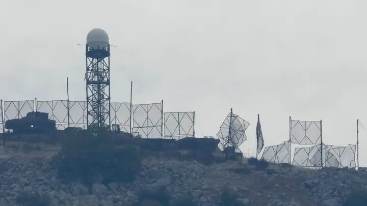 The fence of an Israeli military position