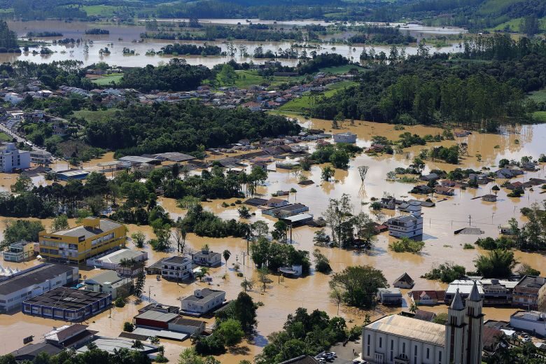 Aerial image of Taió, in the Alto Vale do Itajaí, on October 9th.