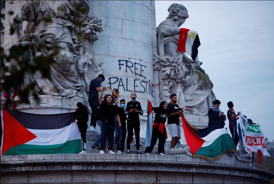 paris palestine protest