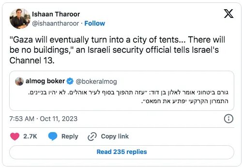Ishaan Tharoor tweet