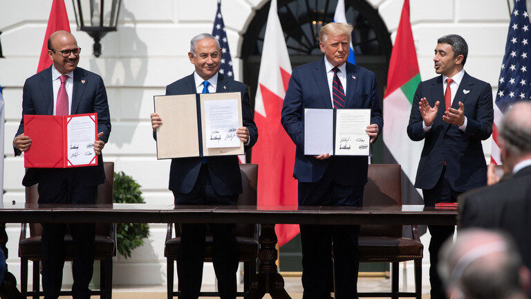 Abdullatif al-Zayani Netanyahu trump Abdullah bin Zayed Al-Nahyan