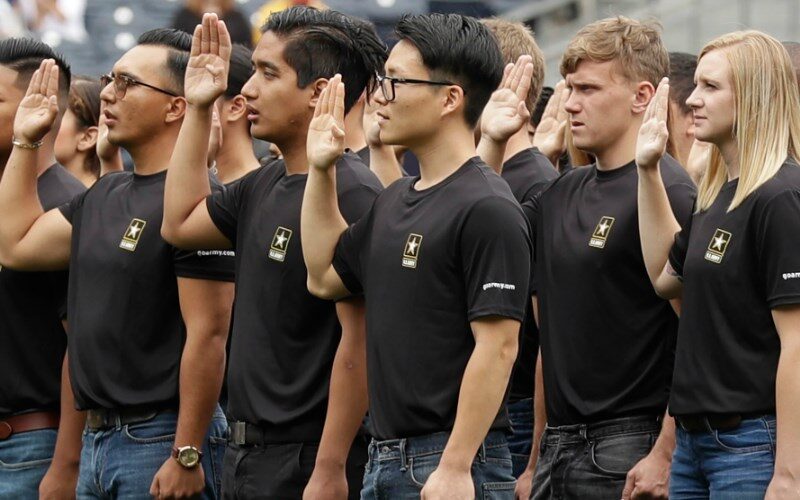 New u.s. Army recruits