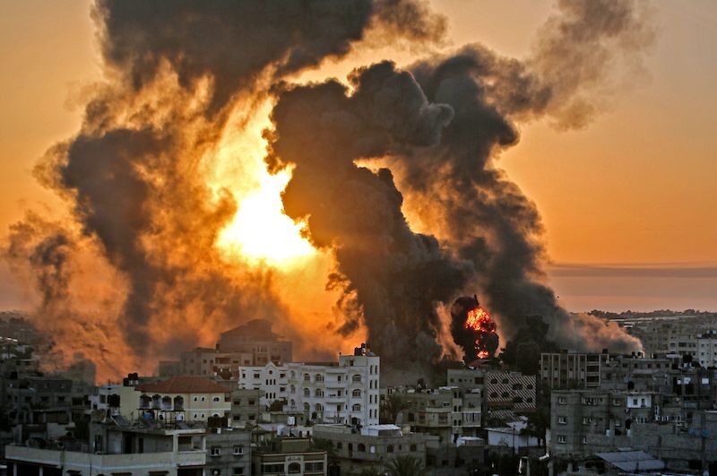 gaza flames