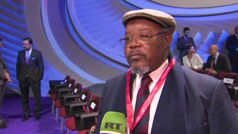 Dr. Jose M. Katupha, the ambassador of Mozambique to Russia.