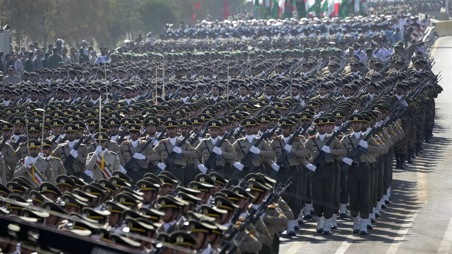 iran military on parade