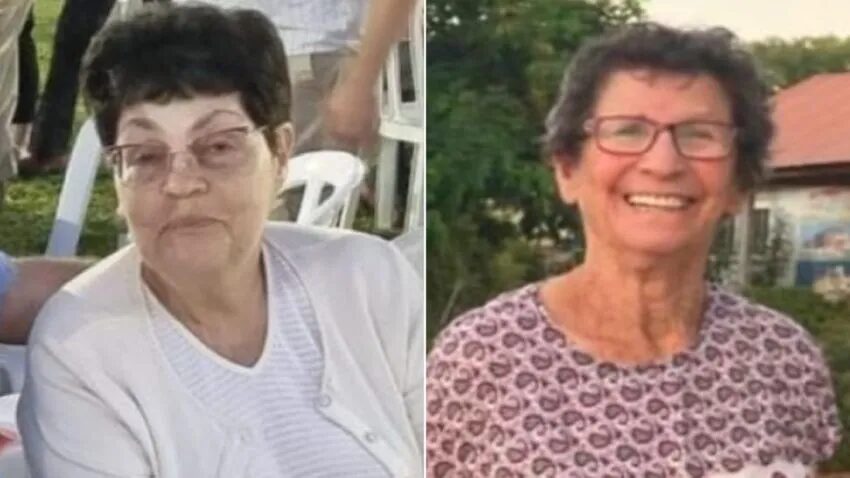 Click to enlarge Released Hostages Nurit Cooper and Yocheved Lifshitz