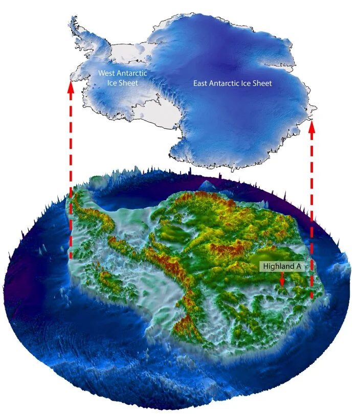 study site is beneath the ice