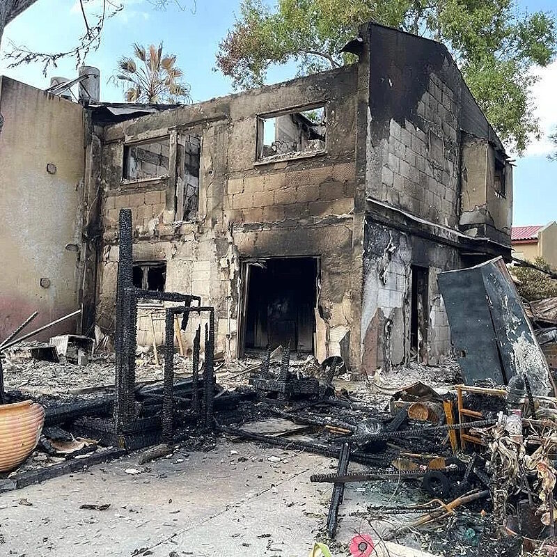 Click to enlarge kibbuts hhouse shelled by israel frienly fire hannibal directive