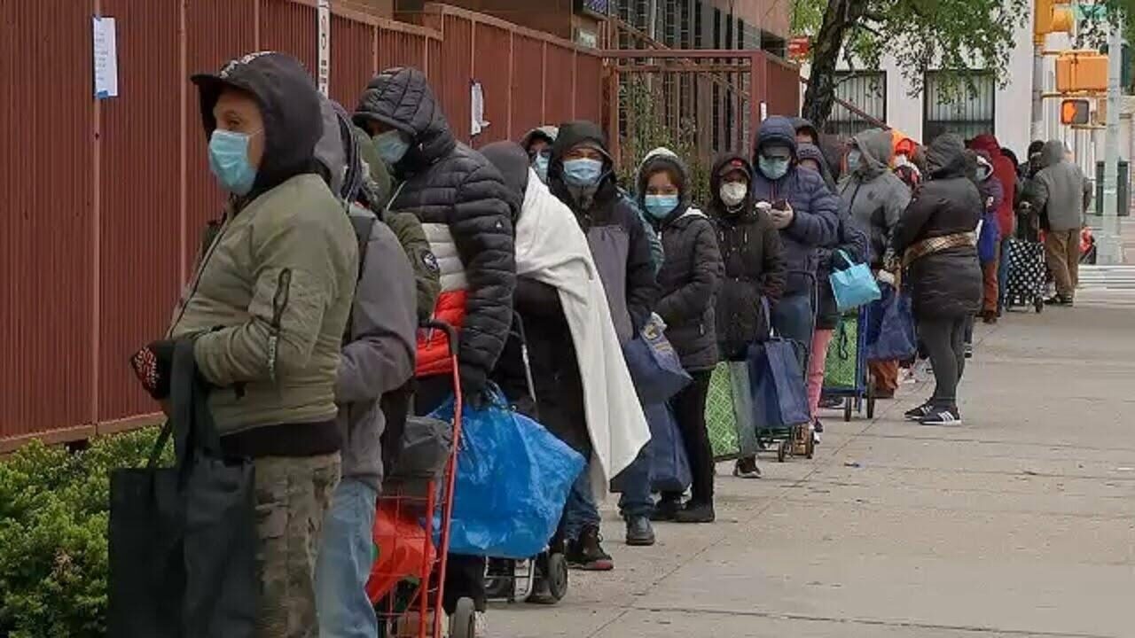 food pantry line food insecurity