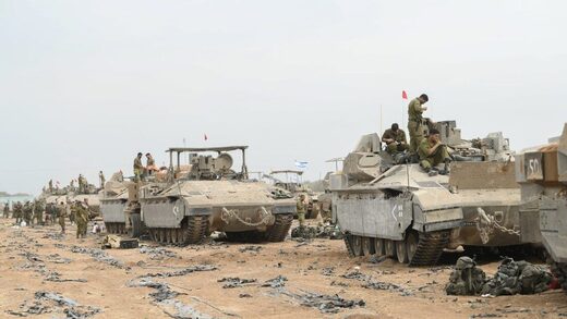 Click to enlarge IDF tanks Gaza