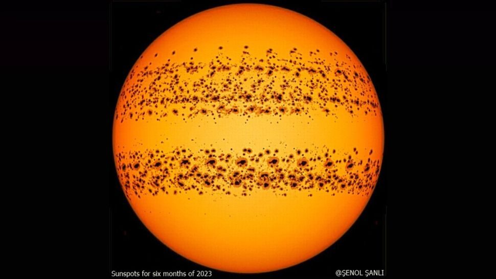 solar maximum sun spot