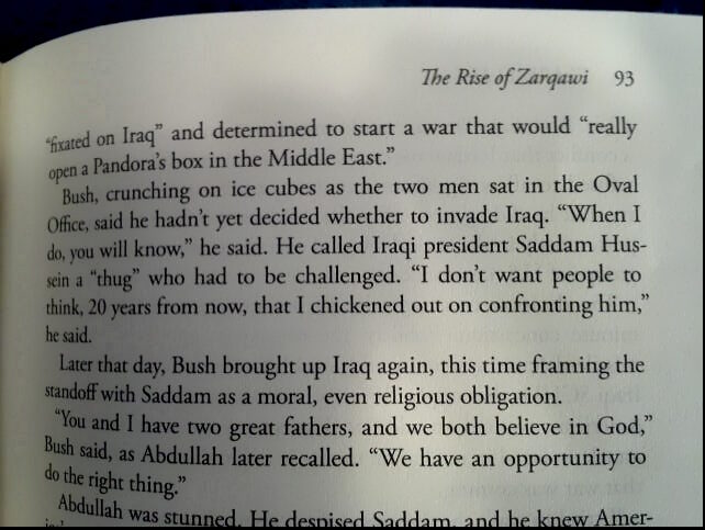 bush quote book iraq