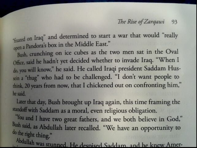 Click to enlarge bush quote book iraq