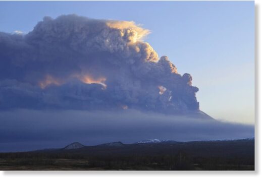 Click to enlarge The Klyuchevskoy volcano, one of the highest active volcanoes in the world, erupts in Russia's northern Kamchatka Peninsula, Russian Far Eat, on Wednesday, Nov. 1, 2023.