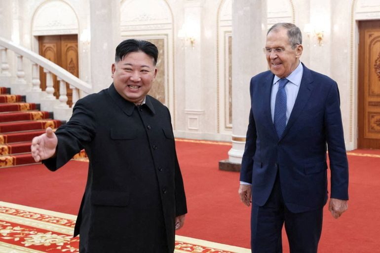 Click to enlarge Kim Jong Un Lavrov korea russia north