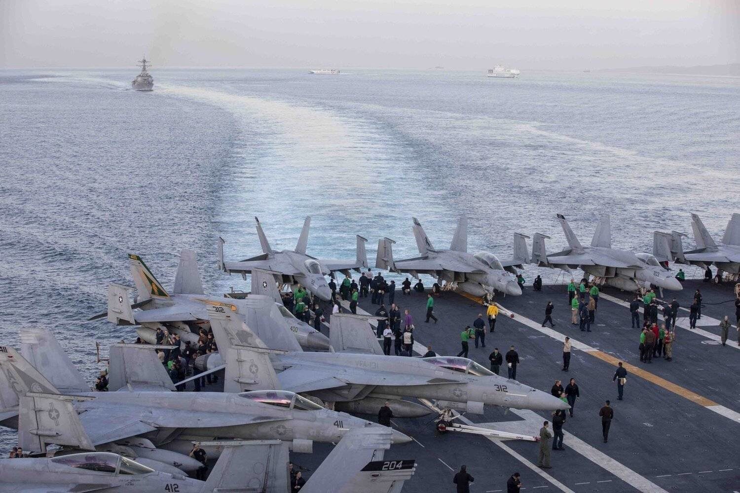 Click to enlarge Eisenhower aircraft carrier