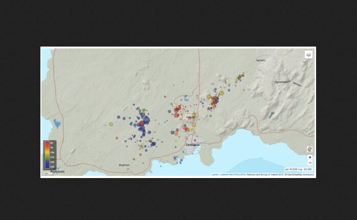 Click to enlarge iceland quake swarm