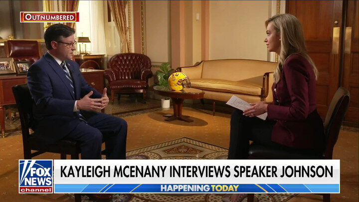 Click to enlarge Mike Johnson, Kayleigh McEnany