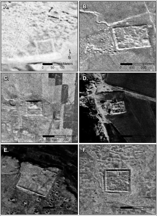 Click to enlarge roman forts discovered spy satellites