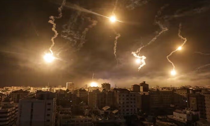 Click to enlarge bombing flares