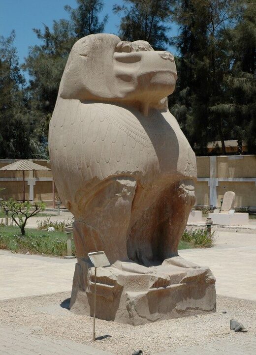 egypt baboon worship statue punt
