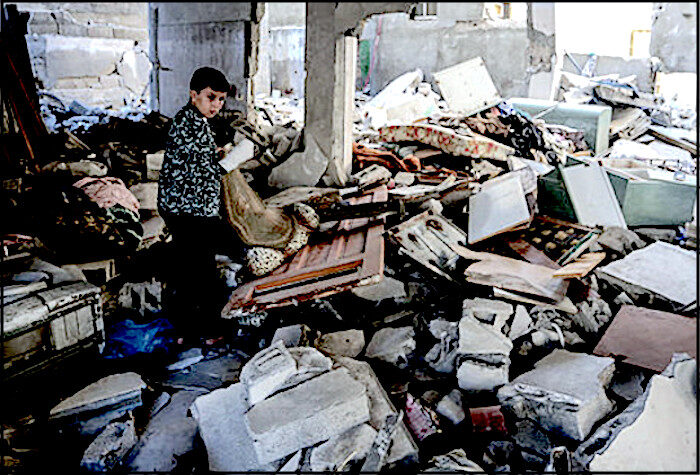 Click to enlarge boy rubble
