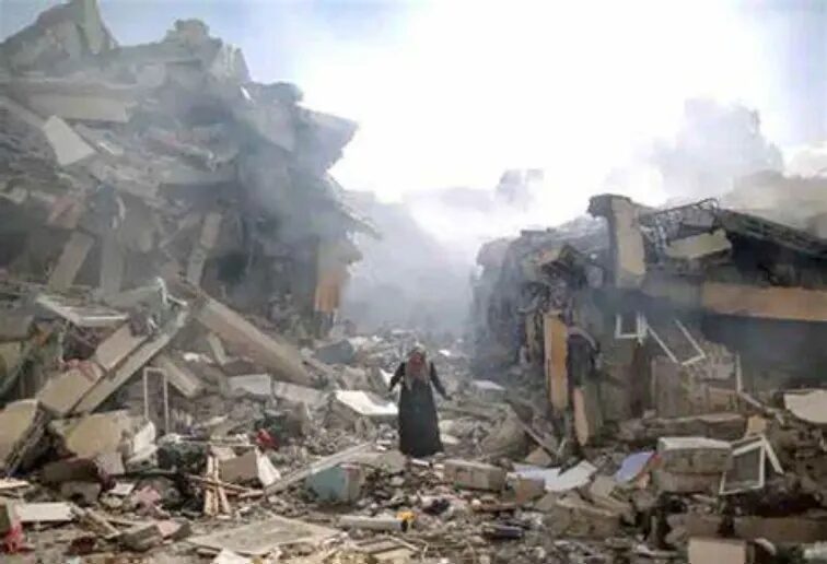 Click to enlarge destruction of Gaza