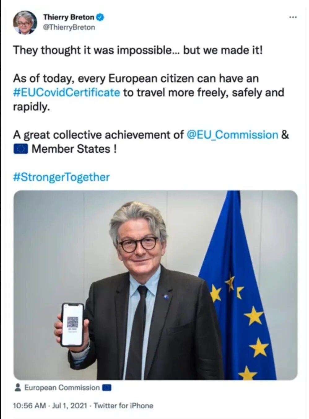 Thierry Breton tweet 2