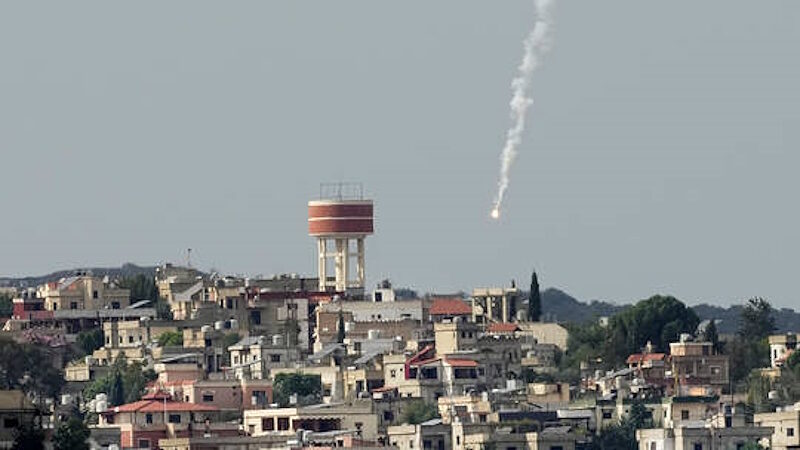 flare lebanon border town israel