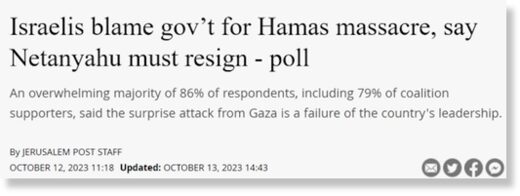 Israelis blame government
