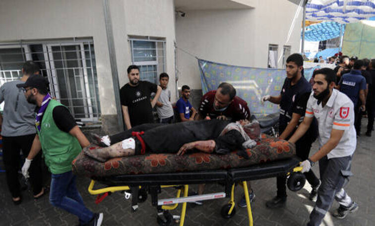 Click to enlarge al-Shifa hospital bombing