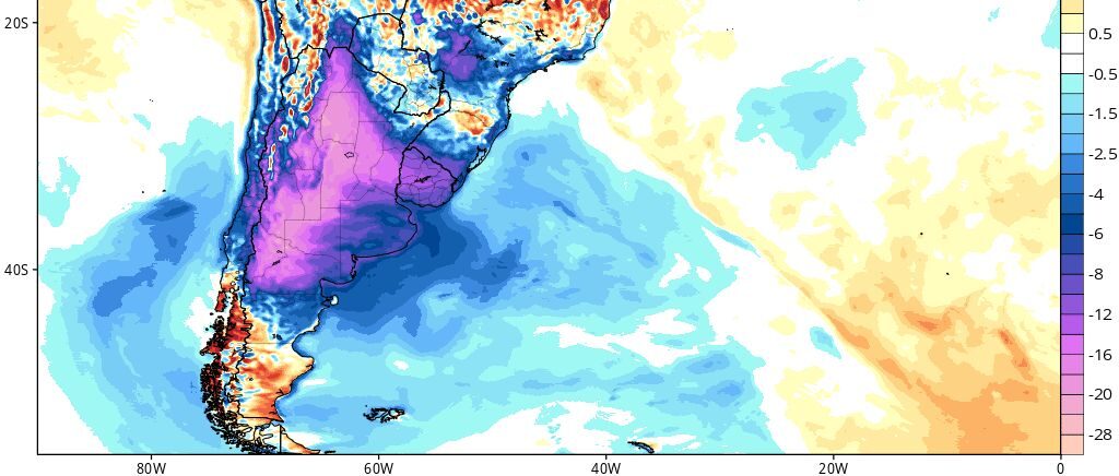 Click to enlarge GFS 2m temperature anomaly